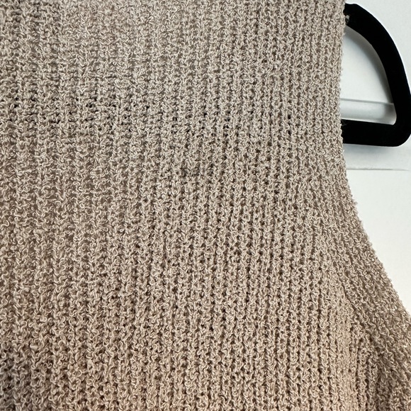 Fate | Tan Knit V Neck Top - Picture 5 of 5